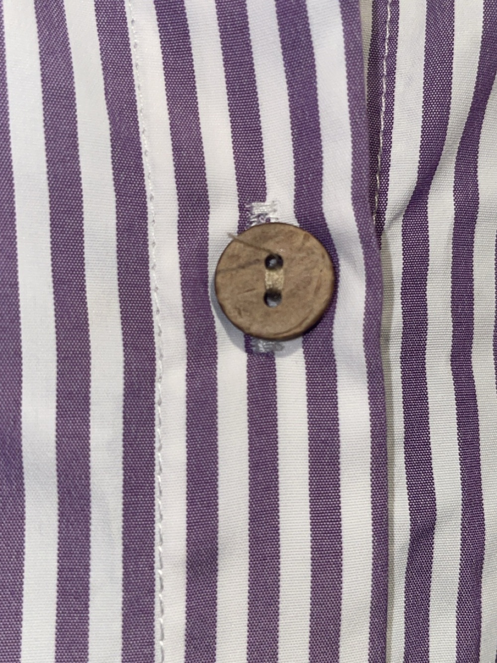 zeagoo Lavender & White Striped Button-Front Swim Coverup - Picture 8 of 10